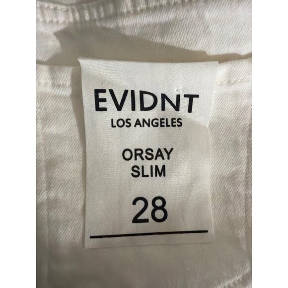 Evidnt Los Angeles Orsay Slim White Jeans Size 28 - Picture 4 of 4